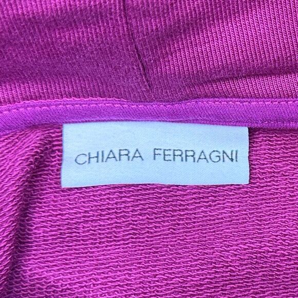 CHIARA FERRAGNI Eye-Like Motif Hoodie - Size Small - Retail $368 - Picture 5 of 6